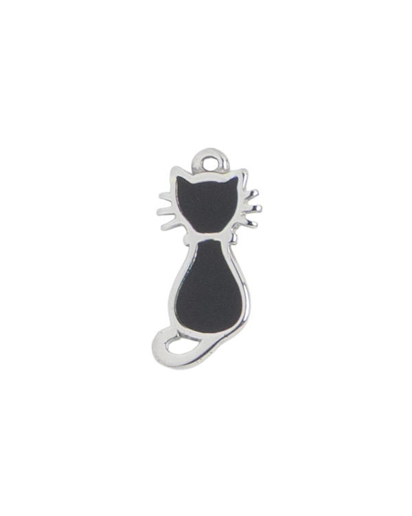 Silver Charm Black Cat