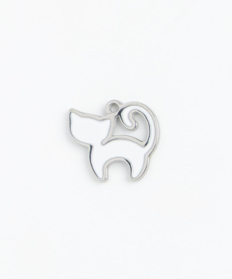 Silver Charm White Kitty