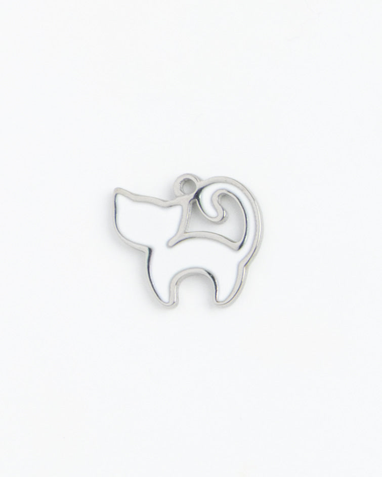 Silver Charm White Kitty