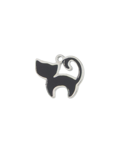 Silver Charm Black Kitty