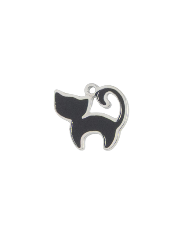 Silver Charm Black Kitty