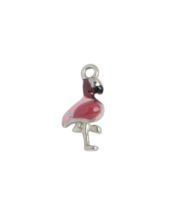 Silver Charm White Cartoon Cat