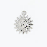 Silver Charm Sun and Moon Face