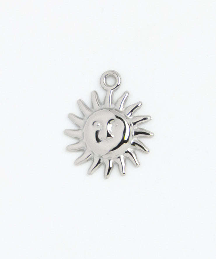 Silver Charm Sun and Moon Face