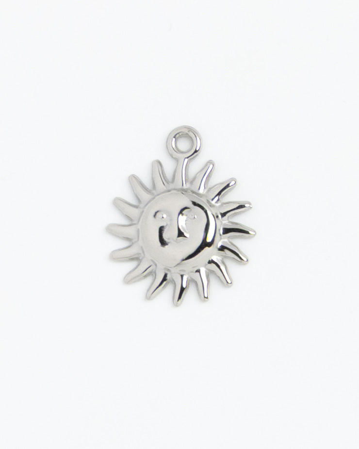 Silver Charm Sun and Moon Face