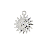 Silver Charm Sun and Moon Face