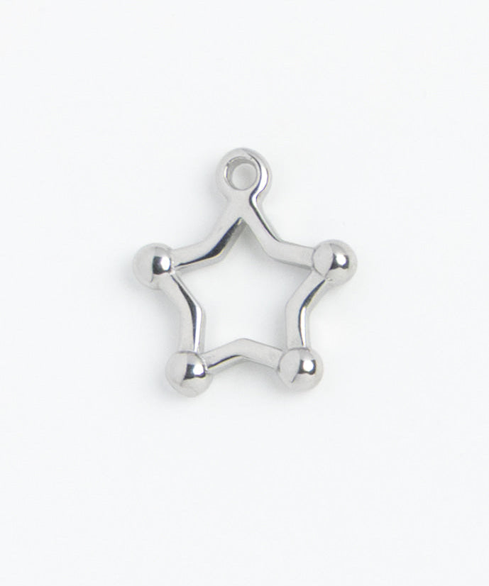 Silver Charm Star Outline