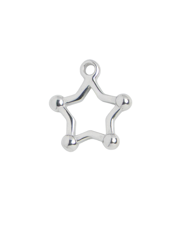 Silver Charm Star Outline