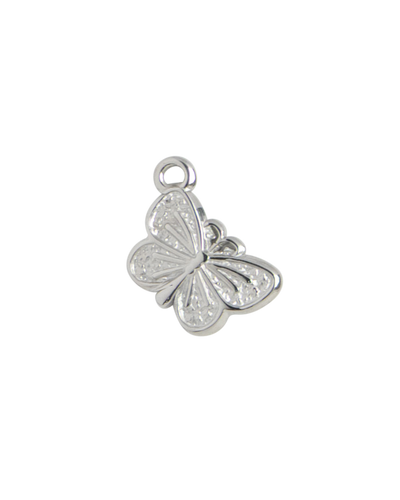 Silver Charm Moon Medallion