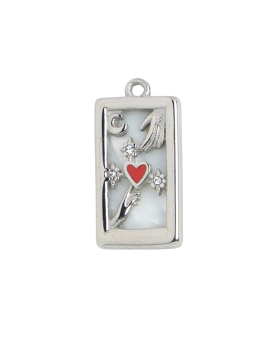 Silver Charm Tarot Heart