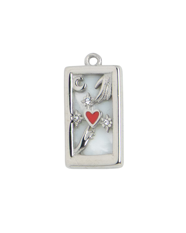 Silver Charm Tarot Heart