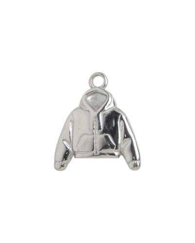 Silver Charm Heart Hands