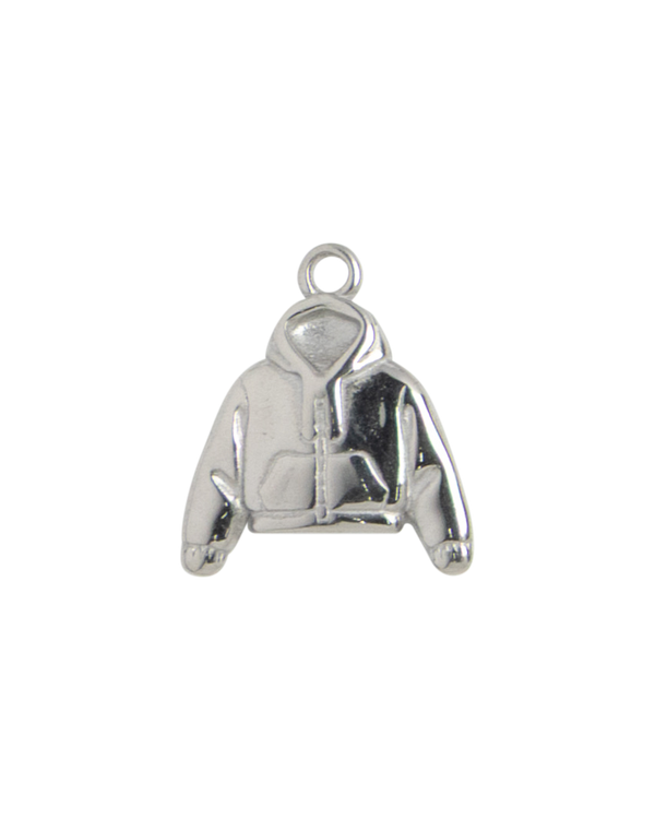 Silver Charm Heart Hands
