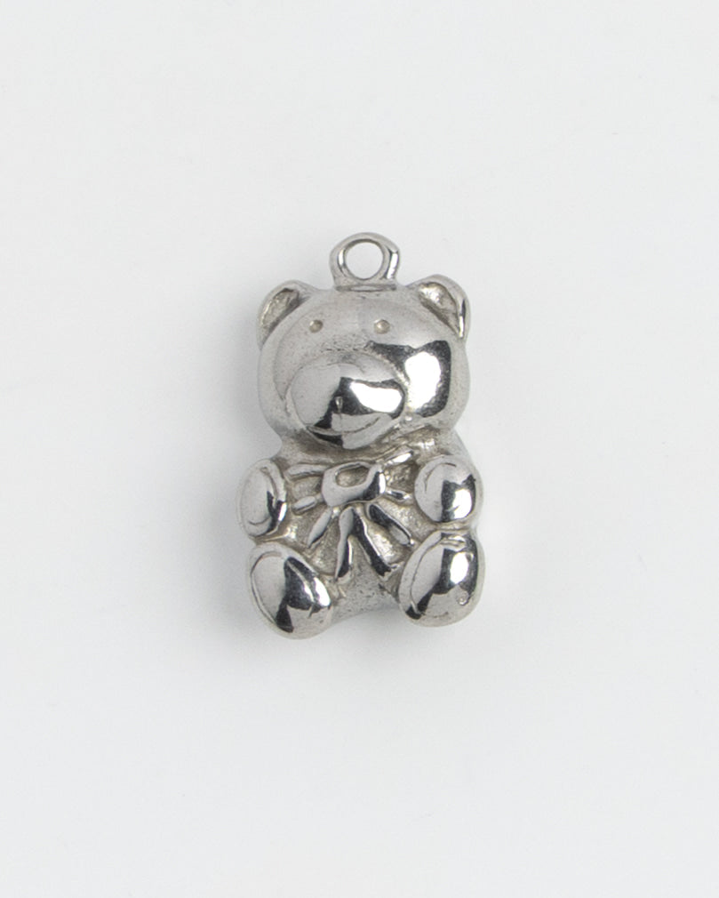 Silver Charm Teddy Bear