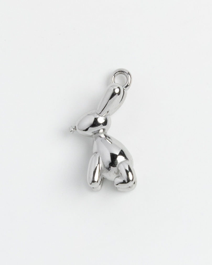 Silver Charm Balloon Bunny