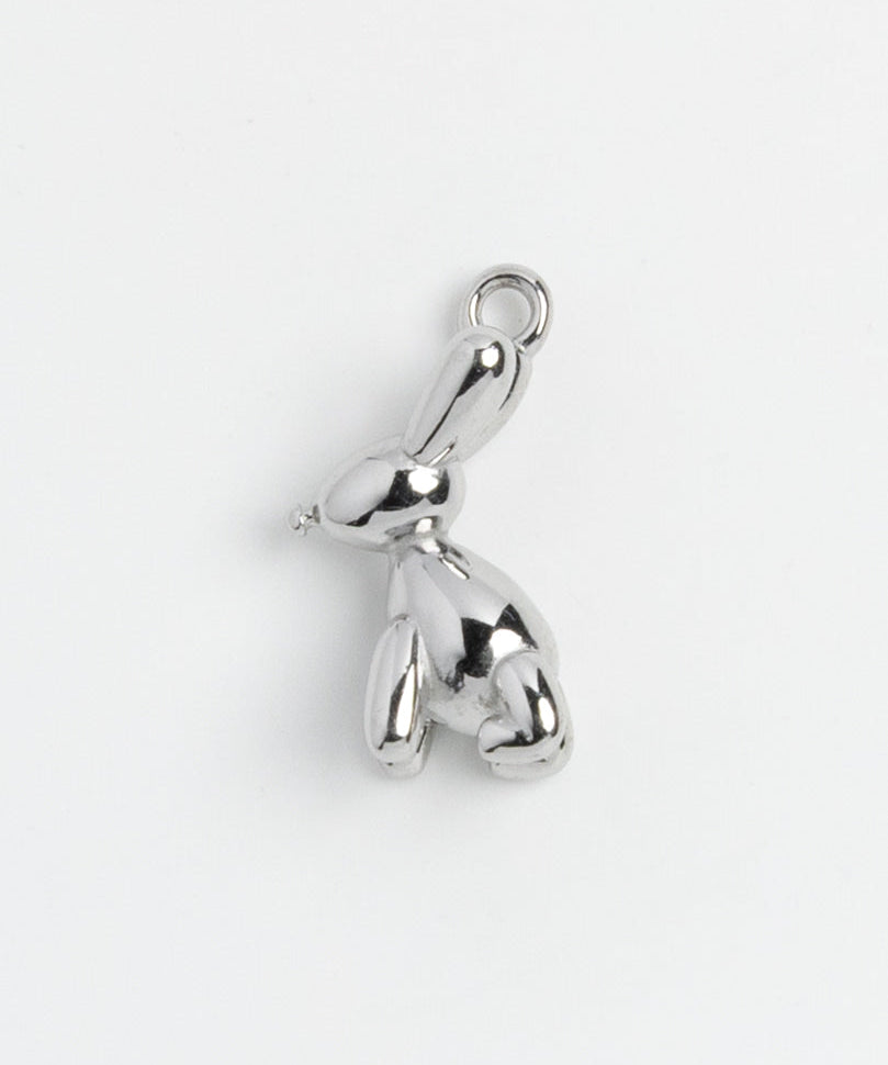 Silver Charm Balloon Bunny