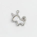 Silver Charm Pearl Unicorn