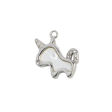 Silver Charm Pearl Unicorn
