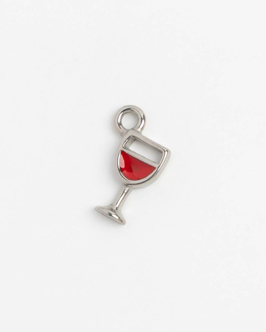 Silver Charm Wine Glass