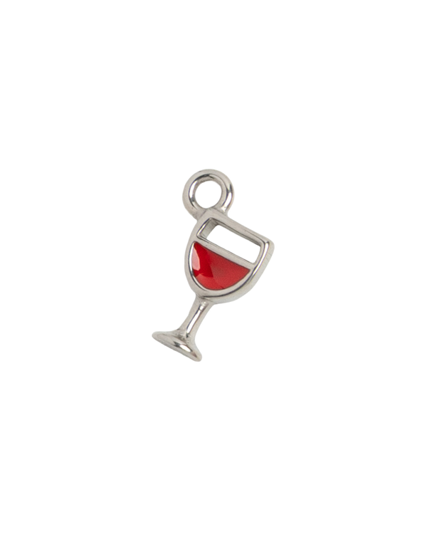 Silver Charm Wine Glass
