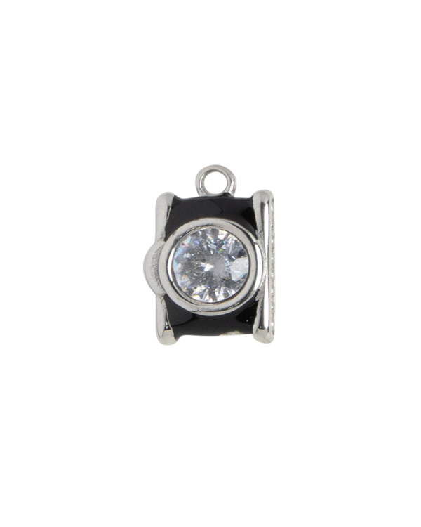 Silver Charm Turquoise Heart