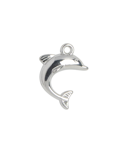 Silver Charm Winged Heart