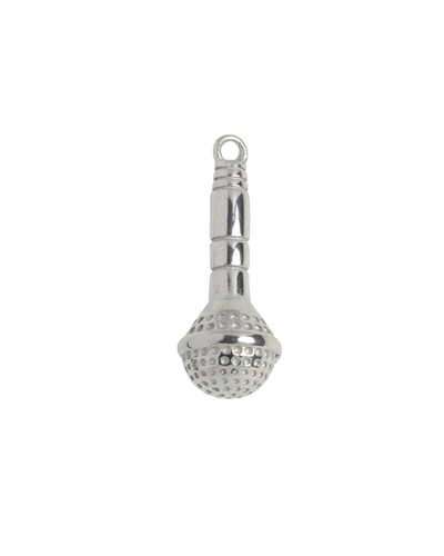 Silver Charm Heart Medallion