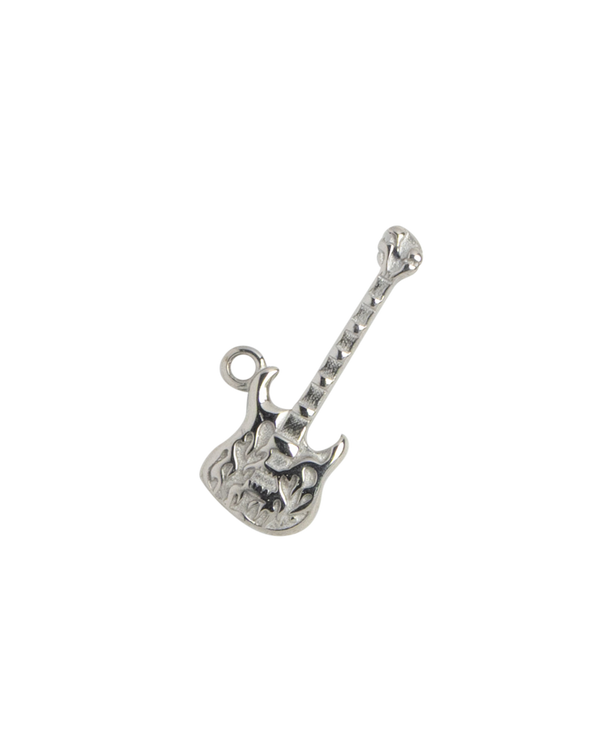 Silver Charm White Heart