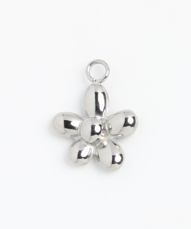 Silver Charm Flower Puff