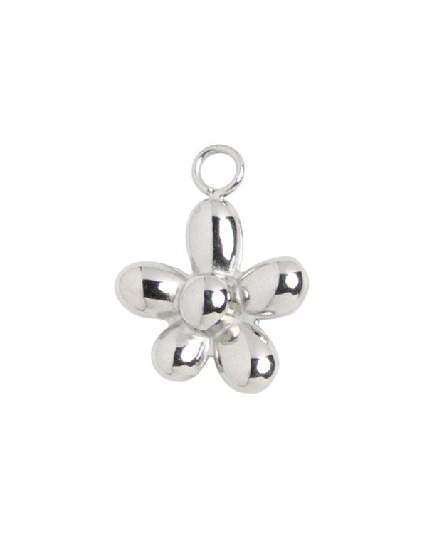 Silver Charm Flower Puff