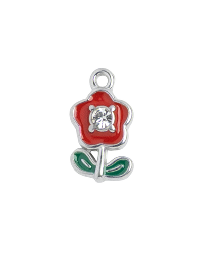 Silver Charm Red Flower