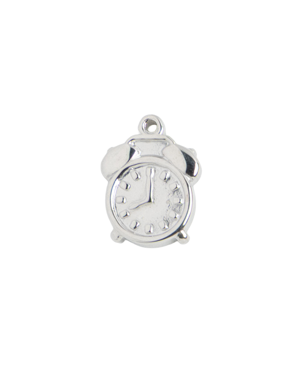 Silver Charm Alarm Clock