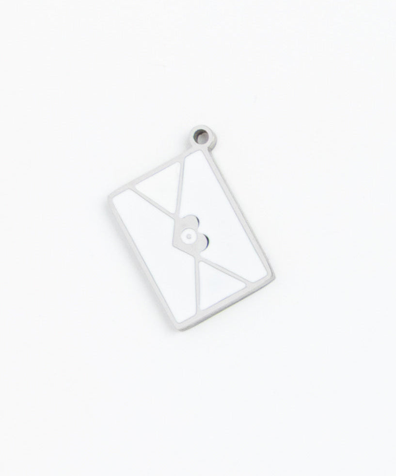 Silver Charm White Envelope