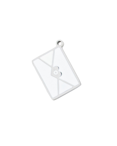 Silver Charm White Envelope
