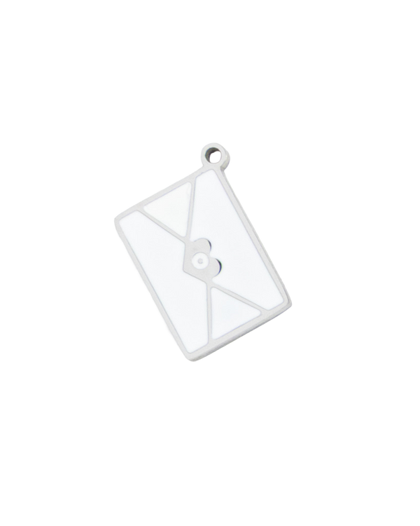 Silver Charm White Envelope