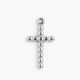 Silver Charm Beaded Cross Mini