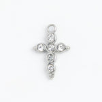 Silver Charm Crystal Cross