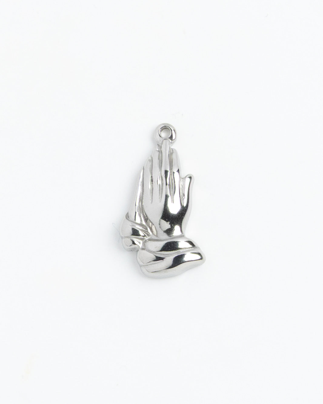Silver Charm Praying Hands