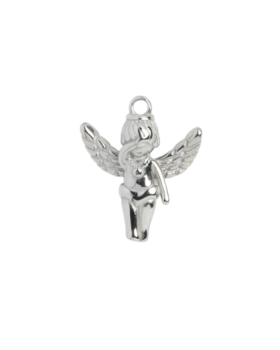 Silver Charm Angel Figure