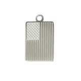 Silver US Flag