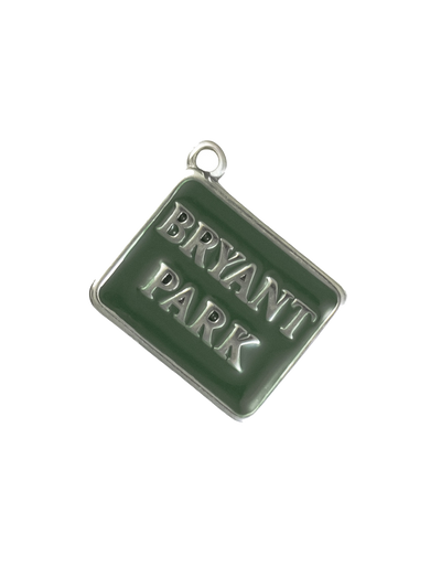 Silver Bryant Park Sign
