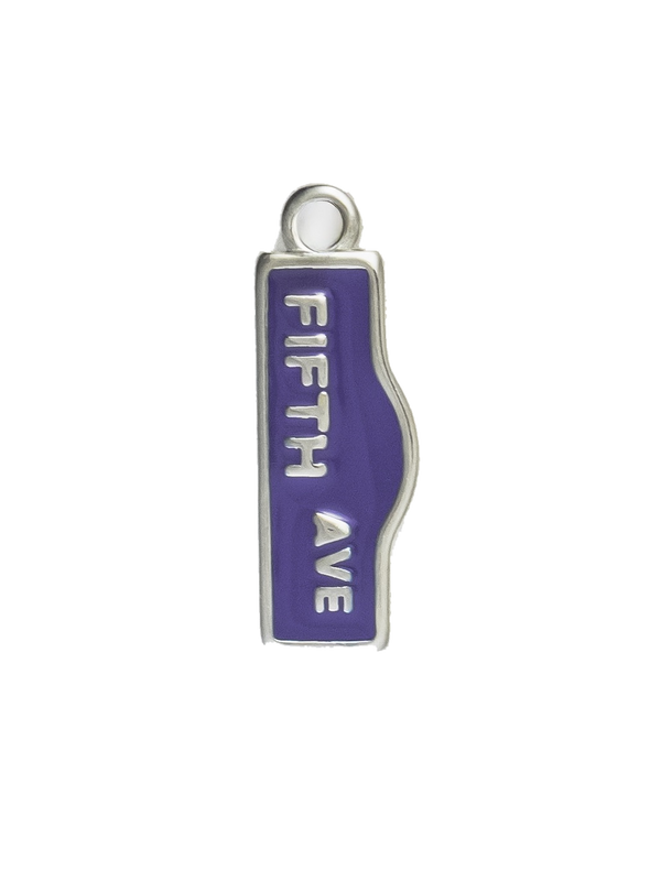 Silver Fifth Ave Sign