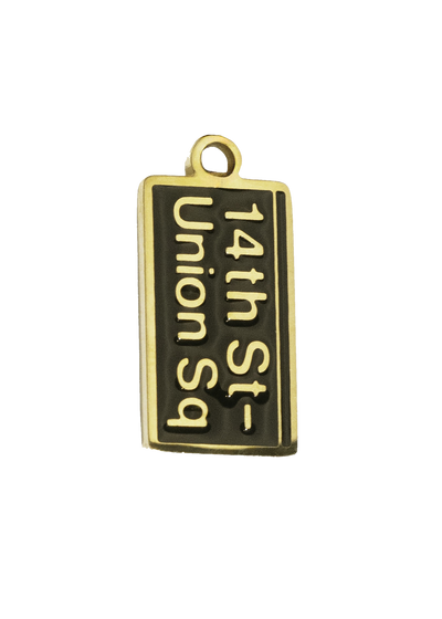 Gold Union Square Sign