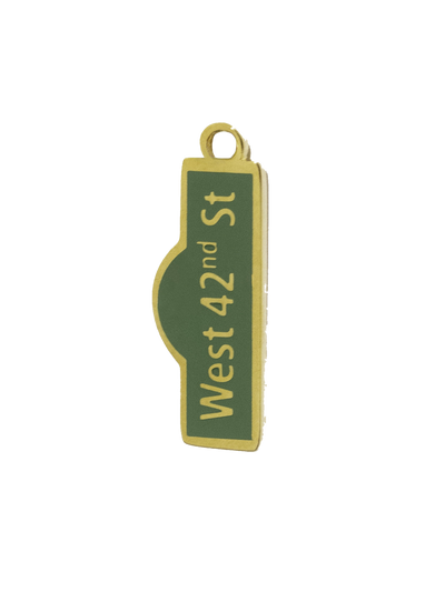 Gold West 42nd St Sign