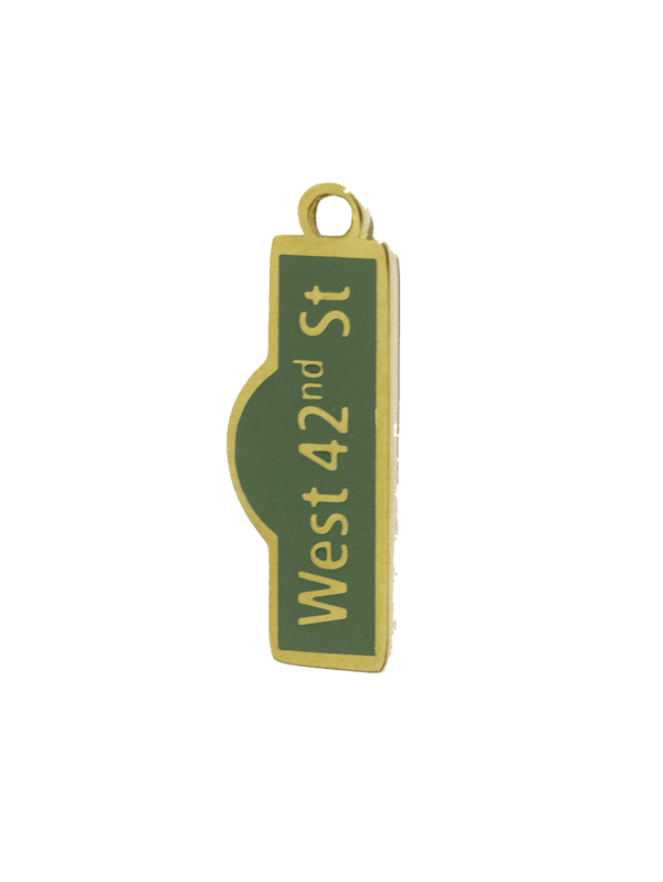 Gold West 42nd St Sign