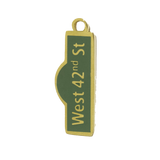 Gold West 42nd St Sign