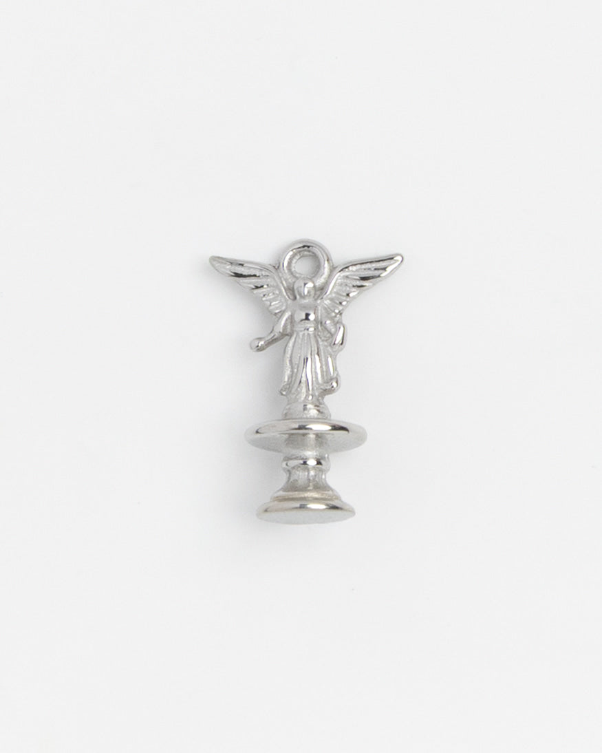 Silver Charm Angel Statue