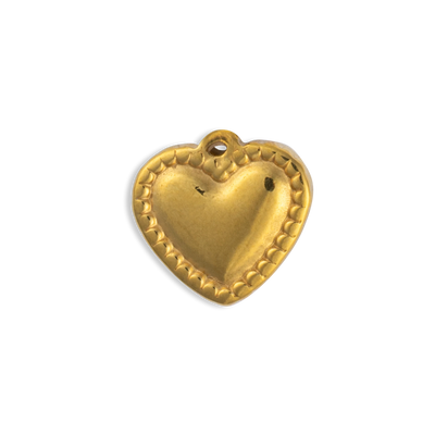 Gold Heart Pillow