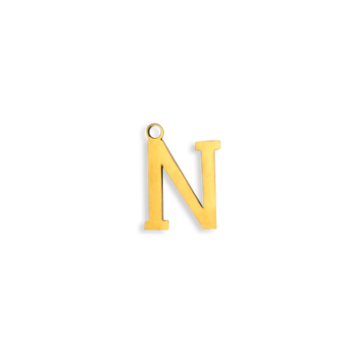 Gold Letter "N"