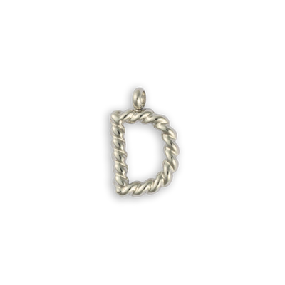 Silver Letter "D"